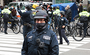 Trump Rally and Protest : Times Square : New York :  Photos : Richard Moore : Photographer